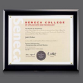 Black Walcourt Certificate Frame